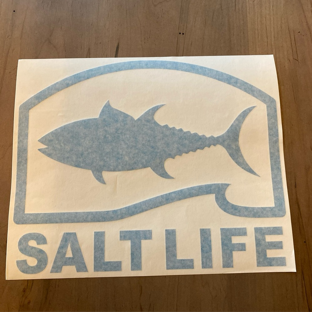 Salt Life Teal Pro Salt Tuna  Salt Life Decal 12” NEW SAD1099